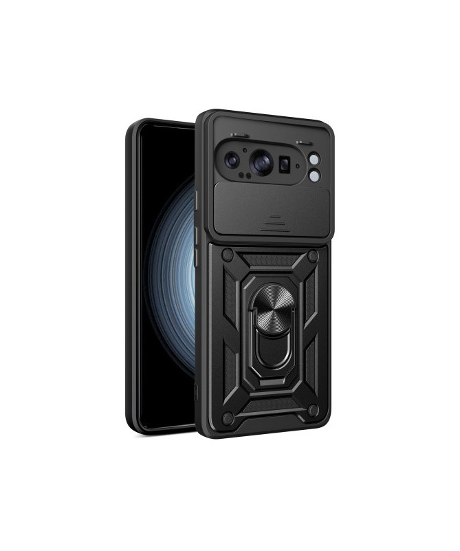Coque Google Pixel 9 Pro XL avec Protection Caméra Coulissante et Supp