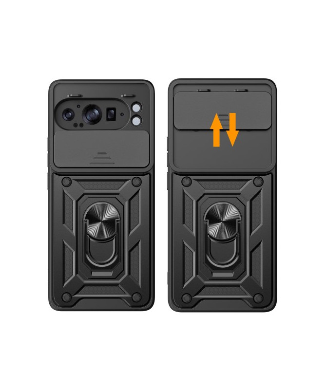 Coque Google Pixel 9 Pro XL avec Protection Caméra Coulissante et Supp