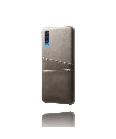Samsung Galaxy A50 - Coque effet cuir porte-cartes Mélodie Gris - photo 7