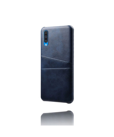 Samsung Galaxy A50 - Coque effet cuir porte-cartes Mélodie Bleu marine - photo 23