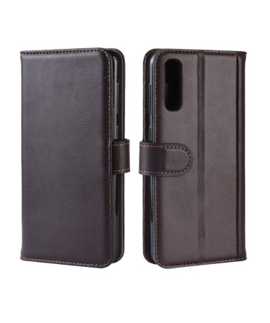 Samsung Galaxy A50 - Étui portefeuille en cuir premium Marron - photo 10