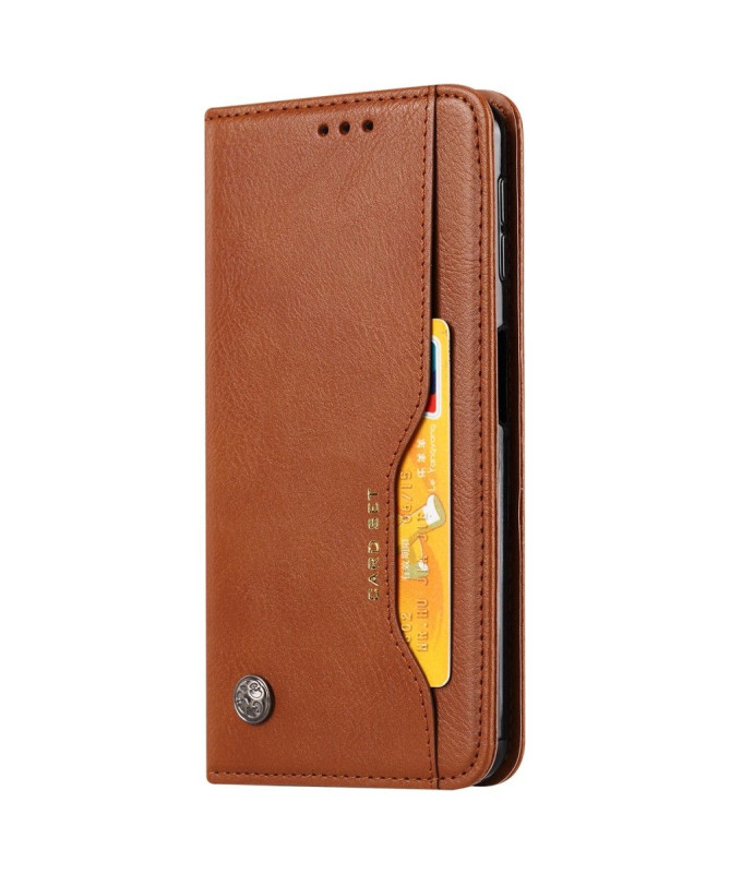 Samsung Galaxy A50 - Housse porte cartes cuir stand case