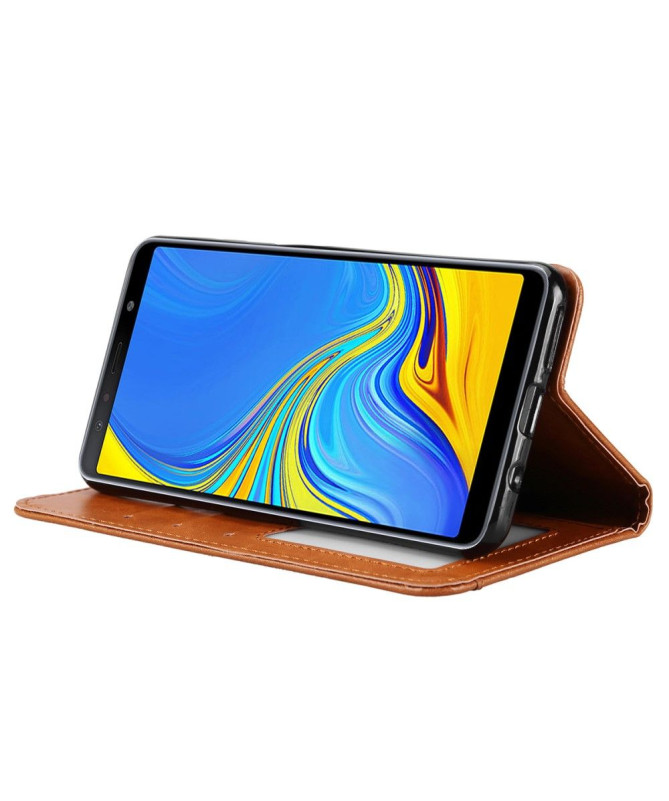 Samsung Galaxy A50 - Housse porte cartes cuir stand case