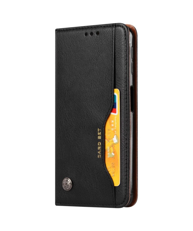 Samsung Galaxy A50 - Housse porte cartes cuir stand case