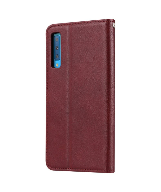 Samsung Galaxy A50 - Housse porte cartes cuir stand case