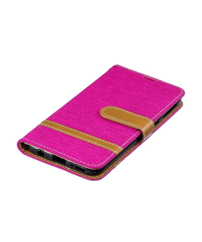 Samsung Galaxy A40 - Étui revêtement tissu avec lanière