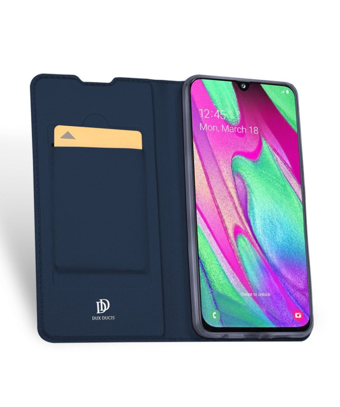 Samsung Galaxy A40 - Étui Business imitation cuir