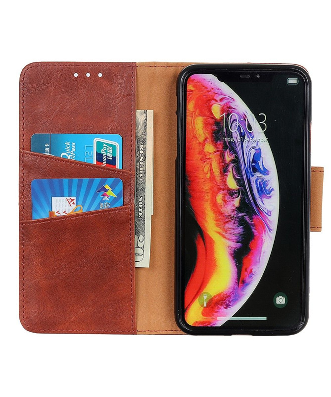 Samsung Galaxy A40 - Étui Edouard simili cuir porte cartes