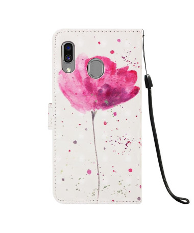 Samsung Galaxy A40 - Housse Pink flower