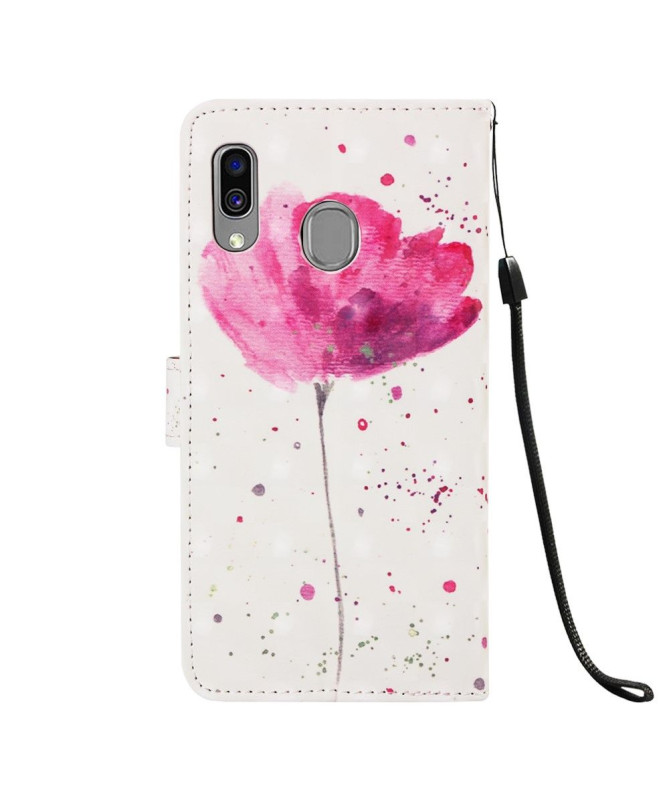 Samsung Galaxy A40 - Housse Pink flower