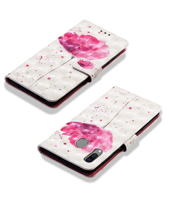 Samsung Galaxy A40 - Housse Pink flower