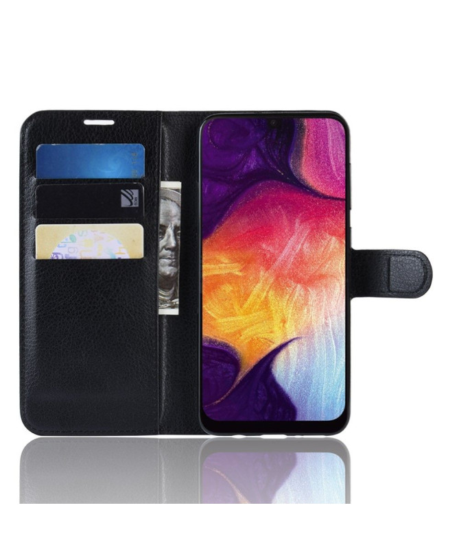 Samsung Galaxy A50 - Étui style cuir porte cartes