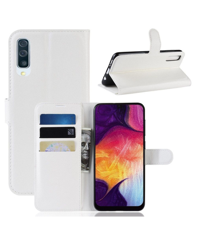 Samsung Galaxy A50 - Étui style cuir porte cartes