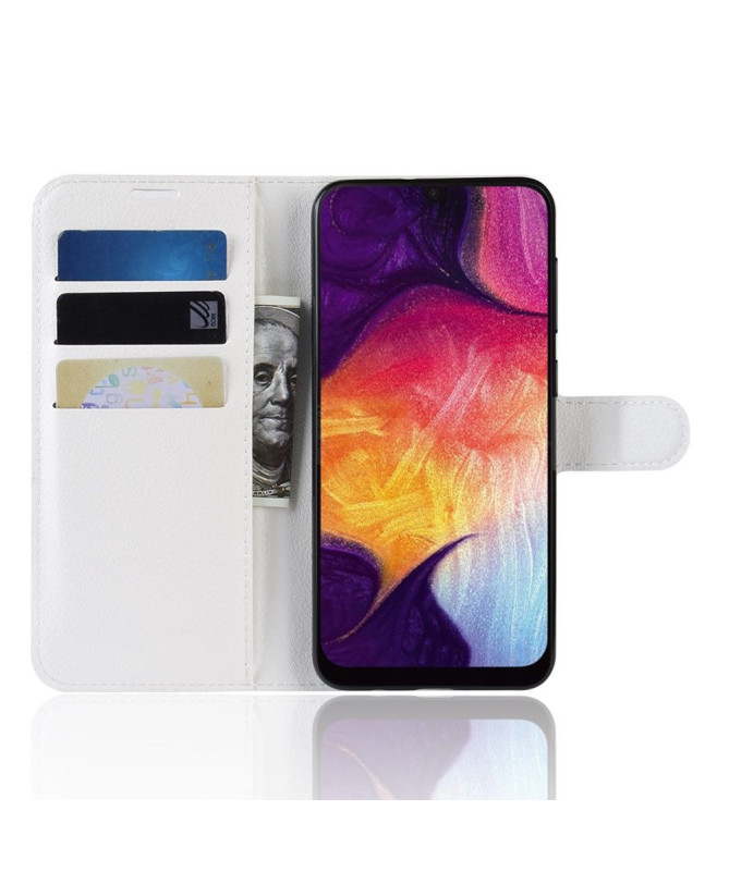 Samsung Galaxy A50 - Étui style cuir porte cartes