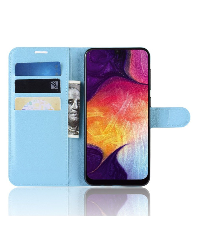 Samsung Galaxy A50 - Étui style cuir porte cartes