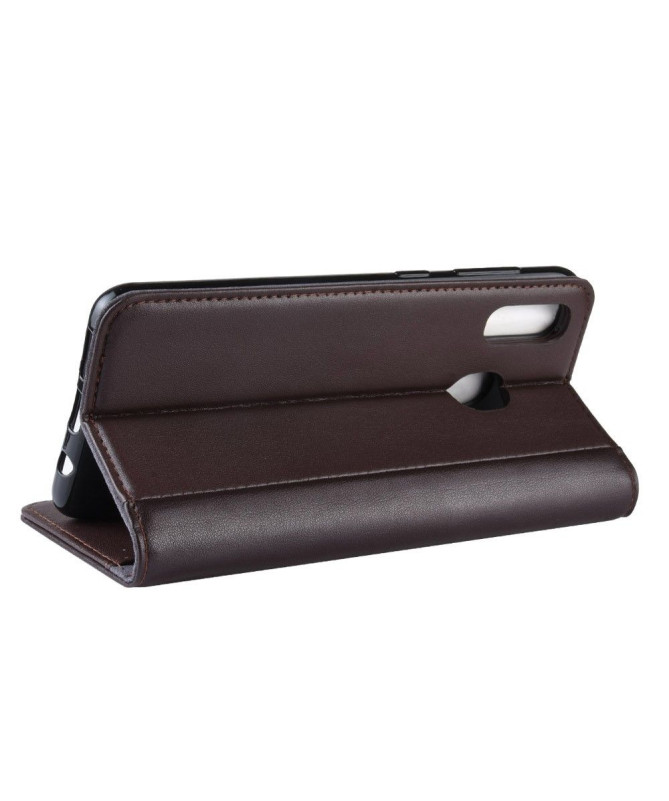 Samsung Galaxy A40 - Étui cuir premium - Marron