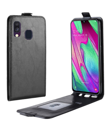 Étui Samsung Galaxy A40 simili cuir avec rabat verticale