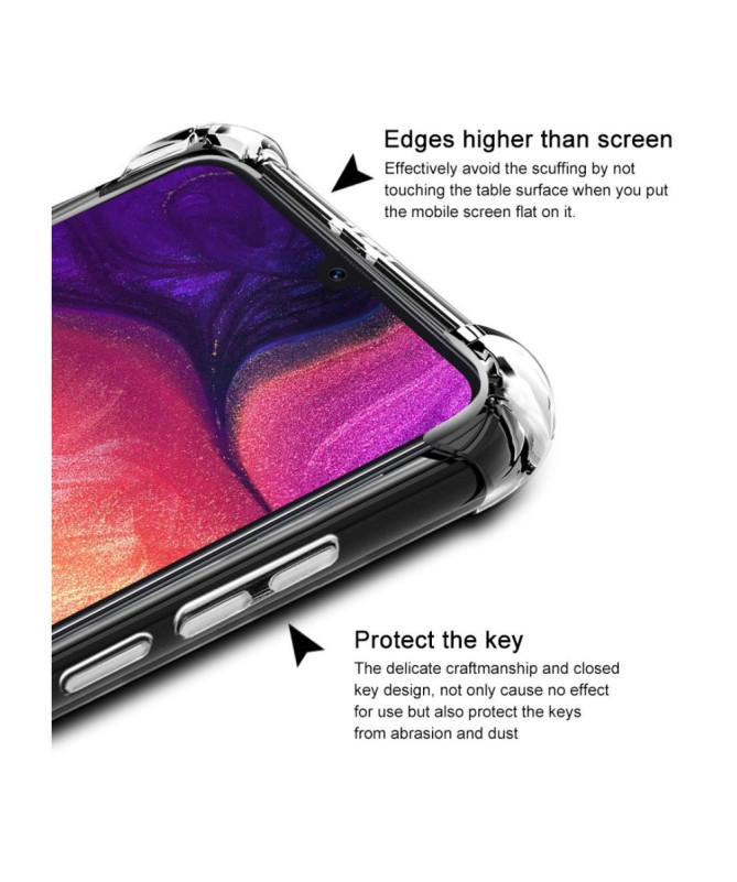 Samsung Galaxy A50 - Coque class protect - Transparent