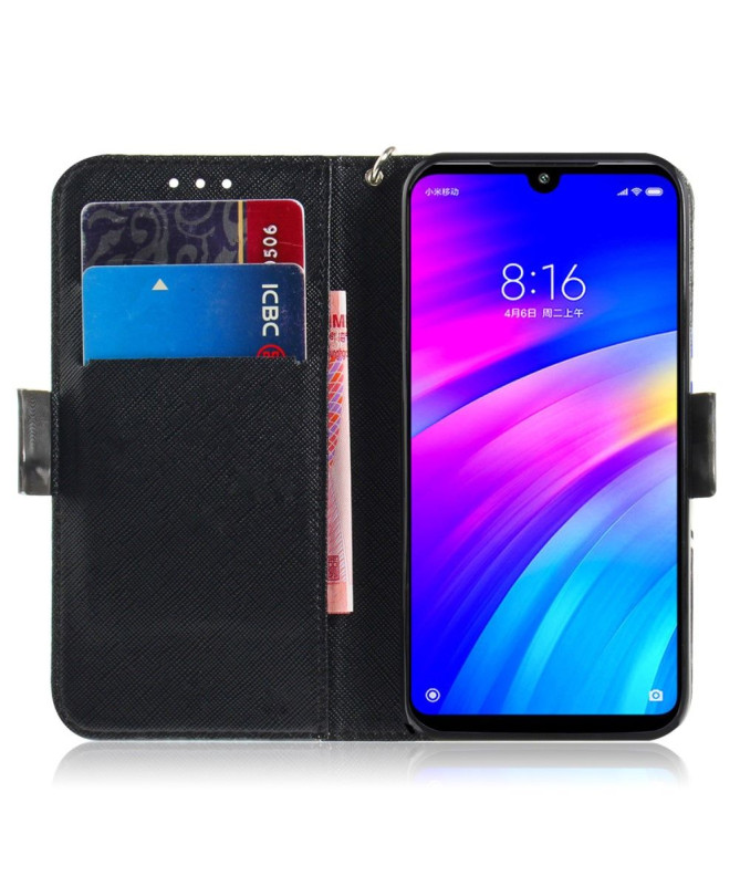 Samsung Galaxy A40 - Étui à lanière Mandala coloré