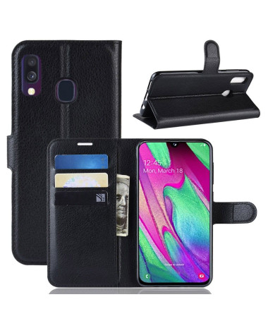 Samsung Galaxy A40 - Housse style cuir porte cartes