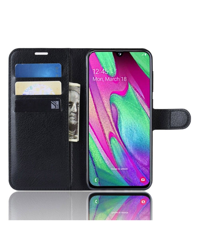 Samsung Galaxy A40 - Housse style cuir porte cartes