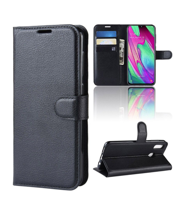 Samsung Galaxy A40 - Housse style cuir porte cartes