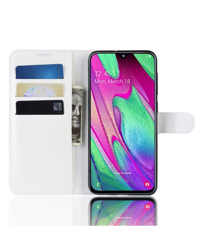 Samsung Galaxy A40 - Housse style cuir porte cartes