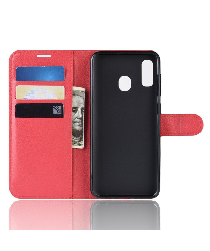 Samsung Galaxy A40 - Housse style cuir porte cartes