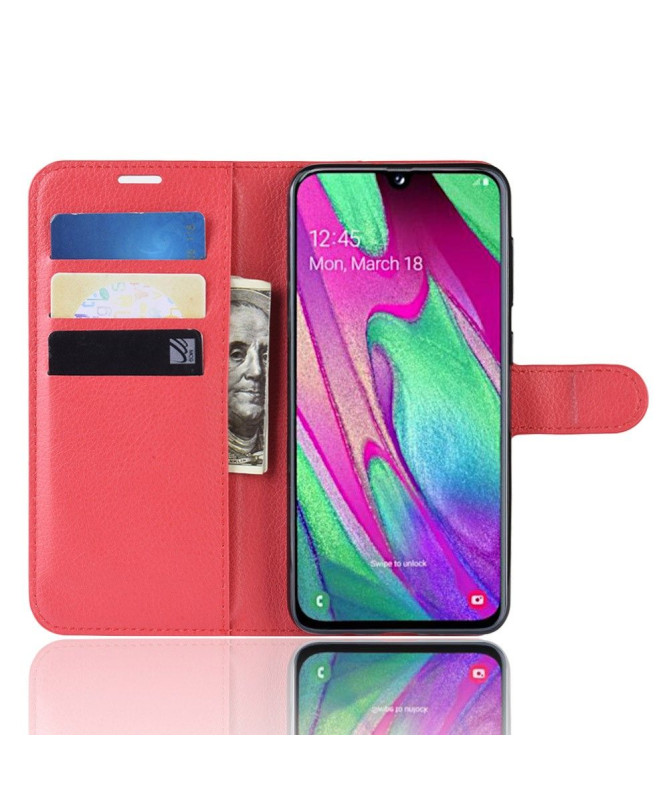 Samsung Galaxy A40 - Housse style cuir porte cartes
