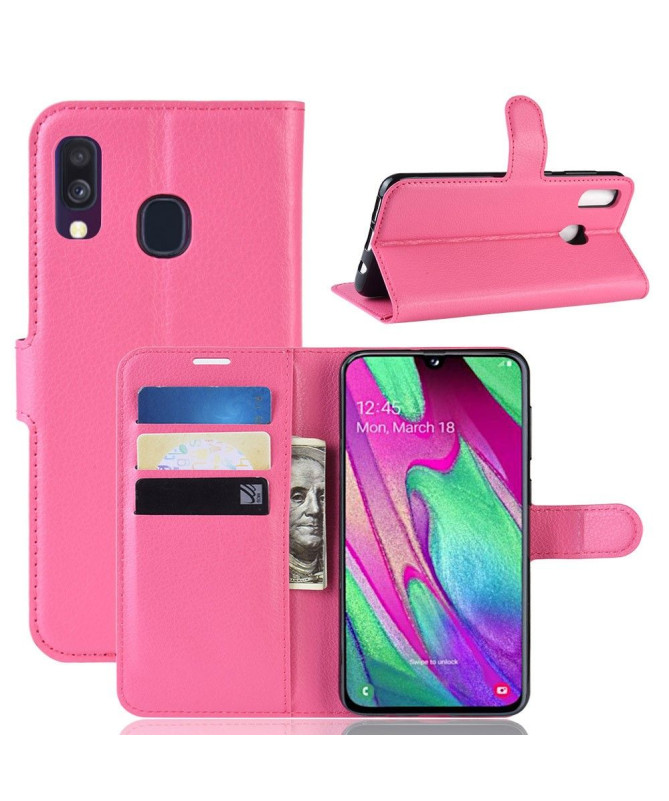 Samsung Galaxy A40 - Housse style cuir porte cartes