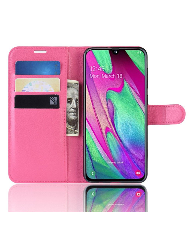 Samsung Galaxy A40 - Housse style cuir porte cartes