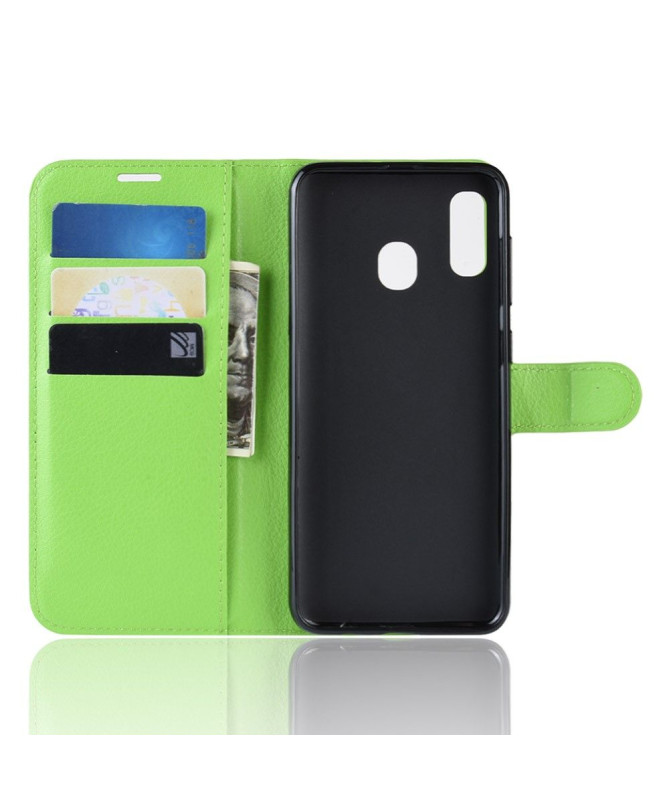 Samsung Galaxy A40 - Housse style cuir porte cartes