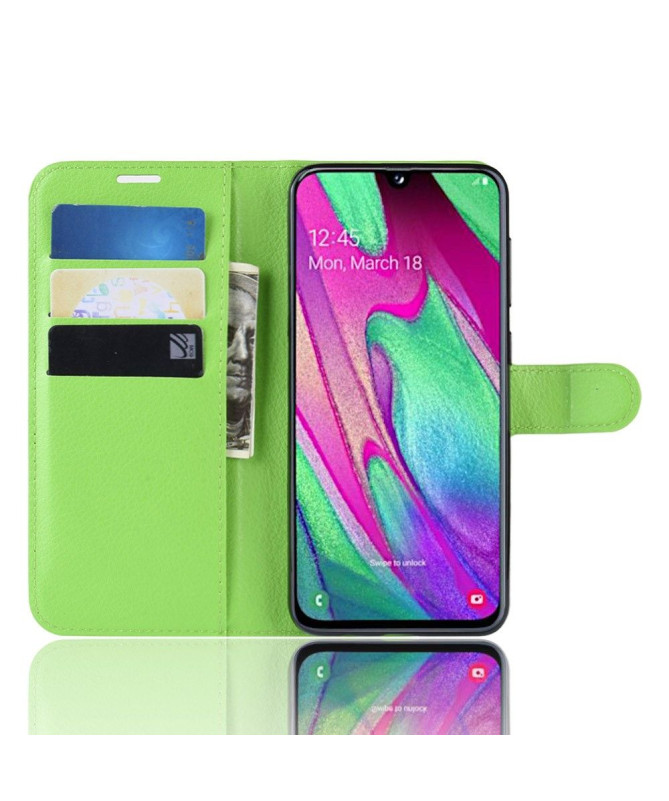 Samsung Galaxy A40 - Housse style cuir porte cartes