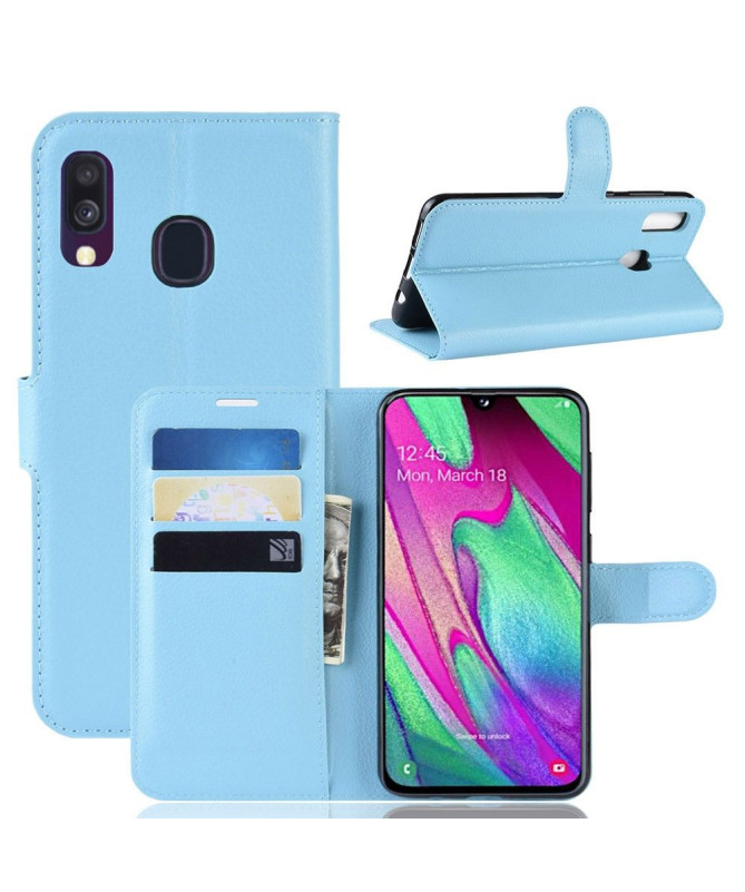 Samsung Galaxy A40 - Housse style cuir porte cartes