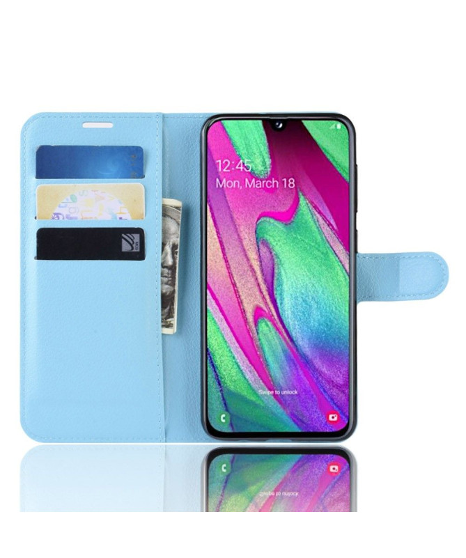 Samsung Galaxy A40 - Housse style cuir porte cartes