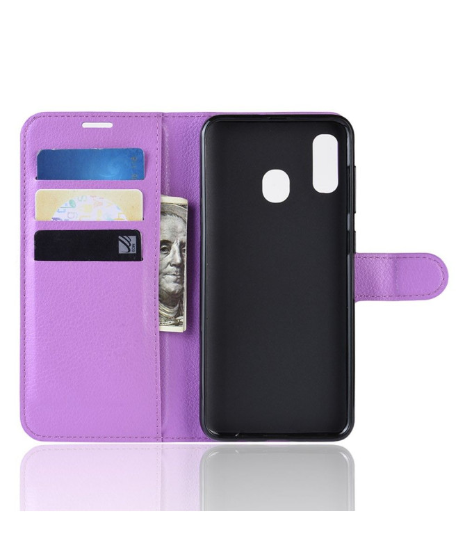 Samsung Galaxy A40 - Housse style cuir porte cartes