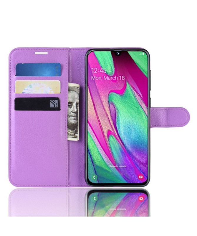 Samsung Galaxy A40 - Housse style cuir porte cartes