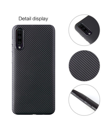 Samsung Galaxy A50 - Coque revêtement fibre de carbone