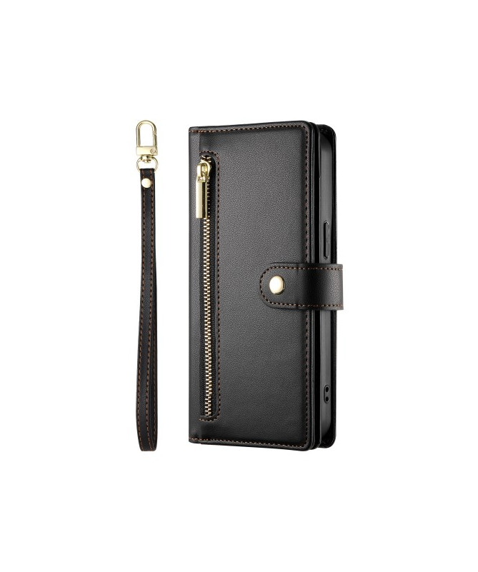 Housse Google Pixel 9 / 9 Pro Cuir DF-011 avec Portefeuille et Sangle