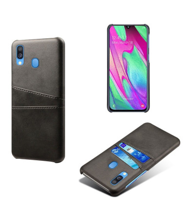 Samsung Galaxy A40 - Coque Mélodie effet cuir porte cartes