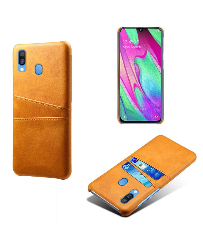 Samsung Galaxy A40 - Coque Mélodie effet cuir porte cartes