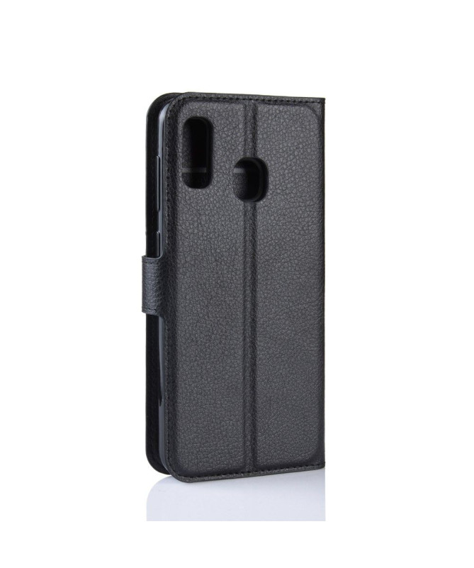 Samsung Galaxy A20e - Étui style cuir portefeuille Noir - photo 3