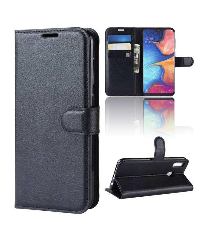 Samsung Galaxy A20e - Étui style cuir portefeuille Noir - photo 7