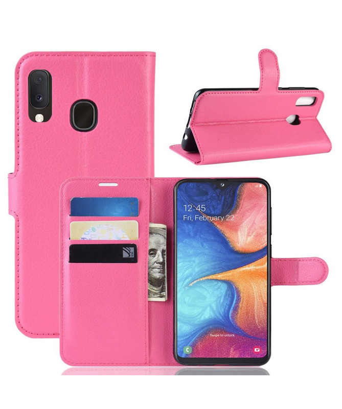 Samsung Galaxy A20e - Étui style cuir portefeuille