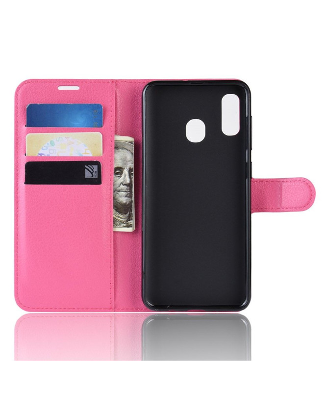 Samsung Galaxy A20e - Étui style cuir portefeuille