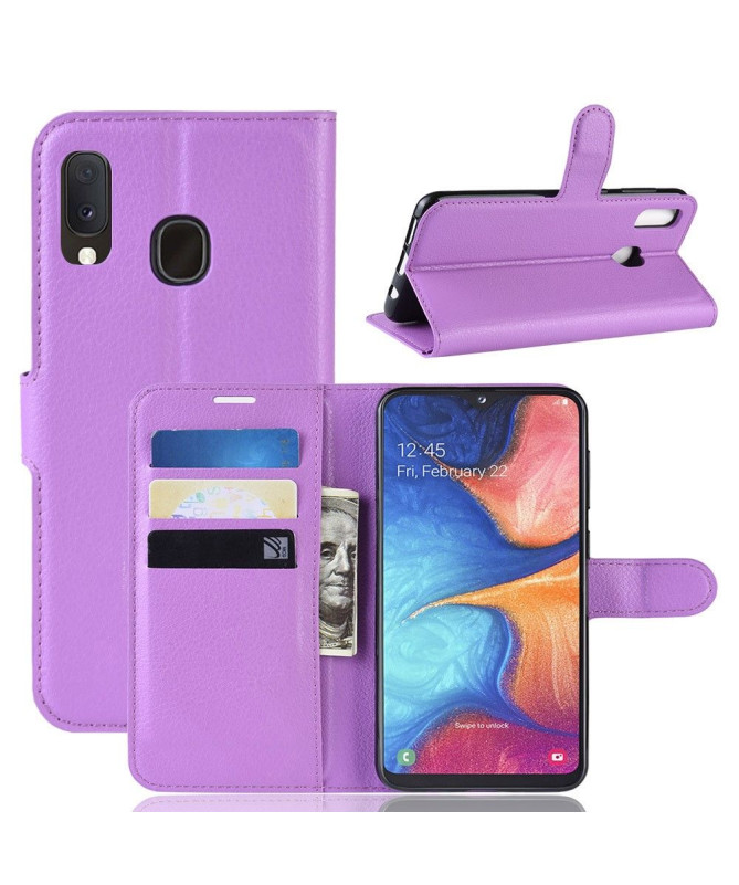 Samsung Galaxy A20e - Étui style cuir portefeuille