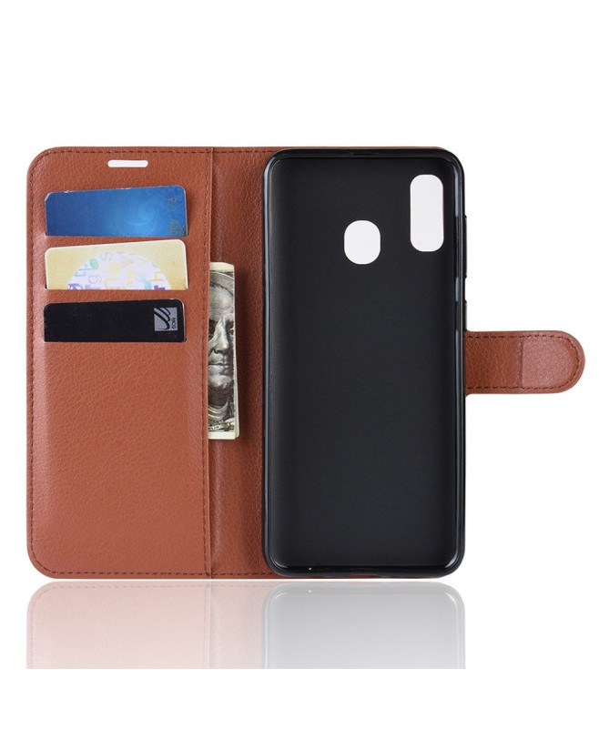 Samsung Galaxy A20e - Étui style cuir portefeuille