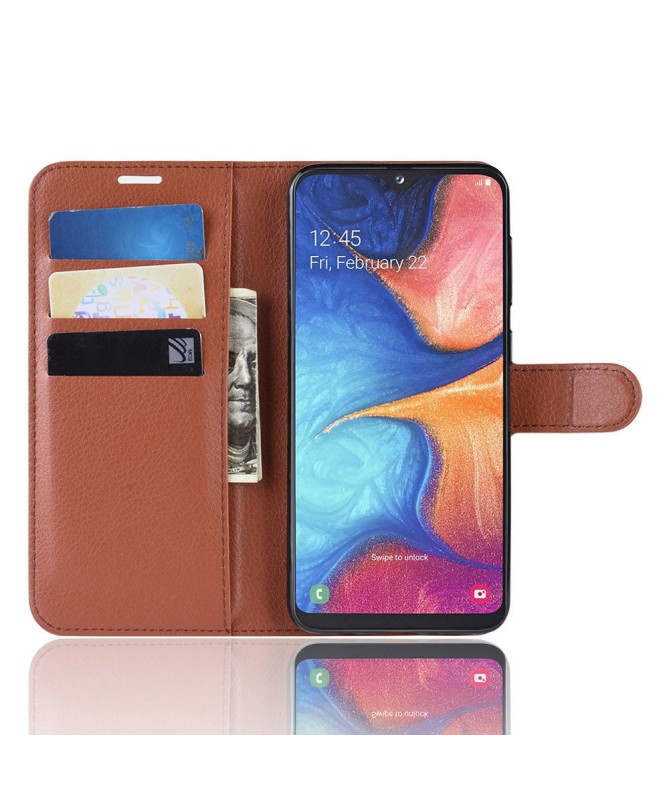 Samsung Galaxy A20e - Étui style cuir portefeuille