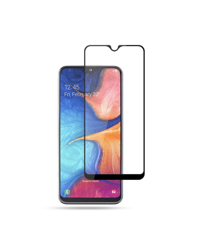 Samsung Galaxy A20e - Protection d’écran en verre trempé full size - Noir