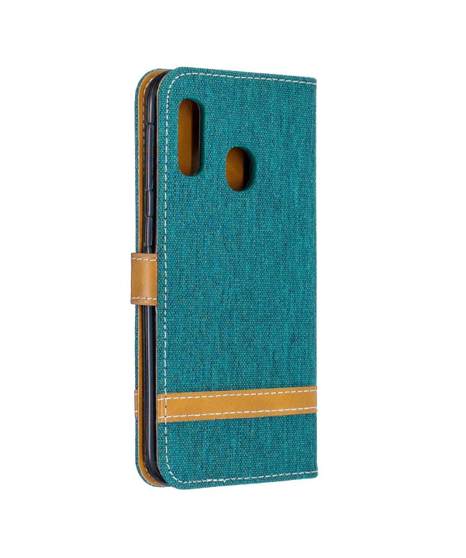 Etui Samsung Galaxy A20e revêtement tissu